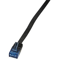 LogiLink CAT6 U/UTP Flat Patch Cable SlimLine AWG32 black 2,00m (CF2053U)