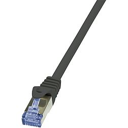 LogiLink CAT6A S/FTP Patch Cable PrimeLine AWG26 PIMF LSZH black 5,00m (CQ3073S)