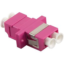 Logilink Fibre Adapter LC Duplex MM, violet, with flange (FA02LC4)