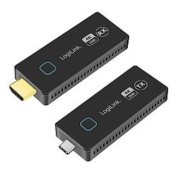 Logilink HDMI átviteli készlet, USB-C - HDMI, kompakt, vezeték nélküli, 30m, 1-től 1-ig, 4K@60Hz (HDW0104)