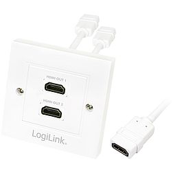 LogiLink HDMI fali lemez 2x HDMI anya (AH0015)