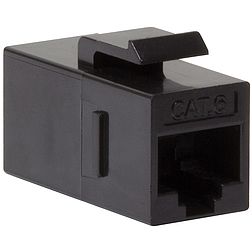 Logilink Keystone Coupler Cat.6 UTP, 2xRJ45, black (NK4012)