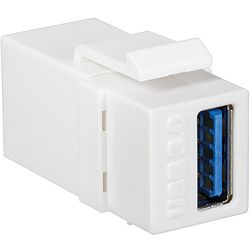 Logilink Keystone Coupler USB 3.0-A F/F, white (NK0015)