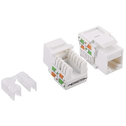 Logilink Keystone Jack Cat.5e UTP EconLine 90 Punch down, white (NK4006)