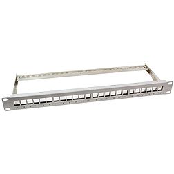 Logilink Keystone Panel 1U, 24 Ports, shielded, grey (NK4041)