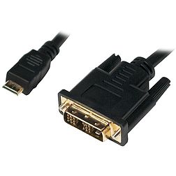 LOGILINK Mini-HDMI apa DVI-D kábel apa, 1.0 m (CHM002)