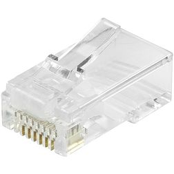Logilink Modular Plug RJ45, open front, Cat.6 UTP, 50ps (MP0027)
