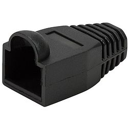Logilink Modular RJ45 Plug Cable Boot 6.5mm BLACK, 50pcs (MP0064)