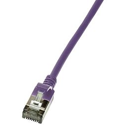Logilink Patch cable Cat.6A STP TPE SlimLine violet 5,0m (CQ9079S)
