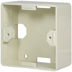 Logilink Surface back box for flush mount outlets, pearl white (NP0222)