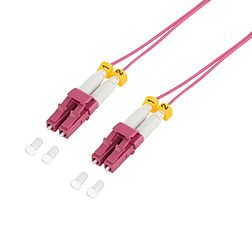 Logilink Szupervékony OM4 szálas patch kábel LC-LC duplex, 0,5 m (FS4LC00)