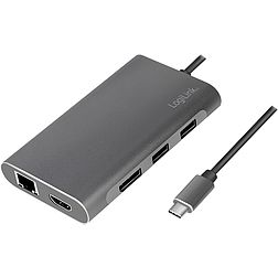 Logilink USB 3.2 Gen 1, Docking Station, USB-C, 8-Port, PD, silver (UA0382)