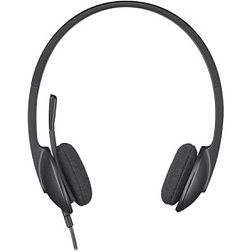 Logitech H340 fejhallgató + mikrofon fekete USB 981-000475