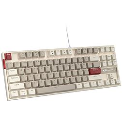 MageGee MK-STAR vezetékes billentyűzet (ANGOL) retro fehér-szürke (MK-STAR Wg Brown)