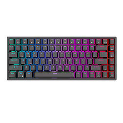 Mechanikus ANGOL kiosztású billentyűzet Royal Kludge RK84 RGB, piros kapcsoló, fekete (RK84 red switch)