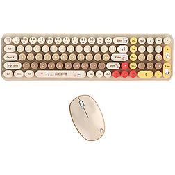 MOFII Baby Bear vezeték nélküli billentyűzet (ANGOL) + egér készlet bézs (SMK-682M8AG Beige)
