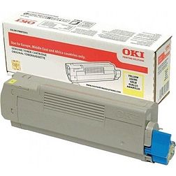 Oki C612 lézertoner eredeti Yellow 6K 46507505