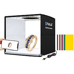 Puluz PKT3101B fénysátor 25cm + LED szőnyeg