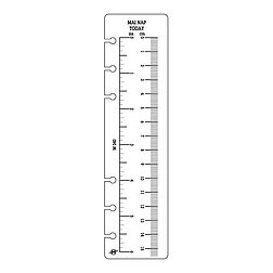 Saturnus vonalzó 133×34mm S340