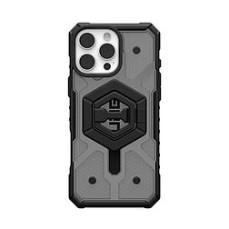 UAG Pathfinder Clear Magsafe Bundle tok mágneses gyűrűs állvánnyal iPhone 16 Pro Max készülékhez - fekete
