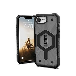 UAG Pathfinder Clear MagSafe iPhone 16e tok - szürke/fekete