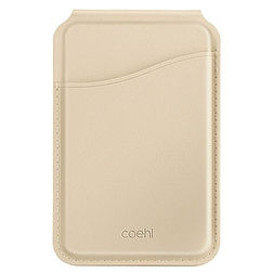 Uniq Coehl Esme mágneses pénztárca tükörrel és állvánnyal, krémszínű