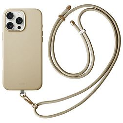 Uniq Coehl Muse mágneses töltőtok iPhone 16 Pro telefonhoz - bézs