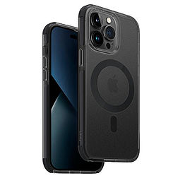 Uniq Combat iPhone 14 Pro 6.1" tok Magclick Charging fekete/betonszürke