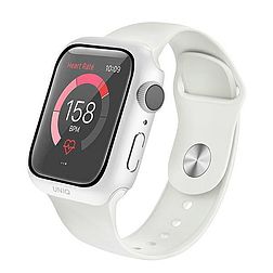 UNIQ etiú Nautic Apple Watch Series 4/5/6/SE 44 mm-es, kétoldalas/fehér