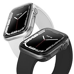 UNIQ Glase Apple Watch Series 7/8 41 mm-es. Dual Pack tiszta-füst/tiszta-füst
