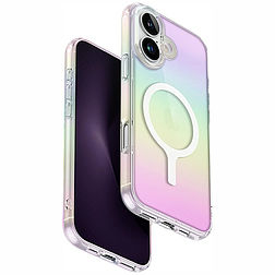 Uniq Iridescia Magclick töltőtok iPhone 16-hoz - többszínű