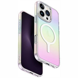 Uniq Iridescia Magclick töltőtok iPhone 16 Pro Maxhoz - többszínű