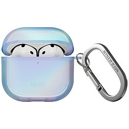 Uniq Iridescia tok AirPods 4-hez, Hang Case - holo kék