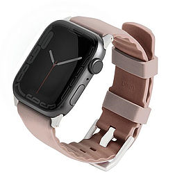 Uniq Linus Apple Watch Series 4/5/6/7/8/SE/SE2 szíj, 38/40/41 mm. Airosoft szilikon szíj, rózsaszín/vöröses rózsaszín.