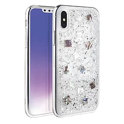 UNIQ Lumence Clear iPhone Xs Max srebrny/Perivvinkle ezüst