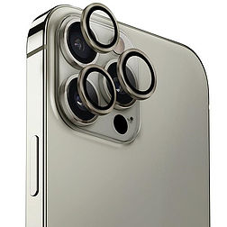 Uniq Optix alumínium kameralencse-védő iPhone 16 Pro / 16 Pro Max készülékhez applikátorral - titán
