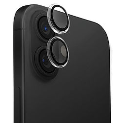 Uniq Optix átlátszó kameralencse-védő iPhone 16 / 16 Plus-hoz applikátorral - átlátszó fekete