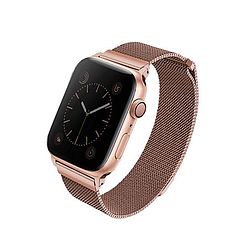 UNIQ pasek Dante Apple Watch Series 4/5/6/7/8/SE/SE2 38/40/41mm rozsdamentes acél różwo-złoty/rózsa arany