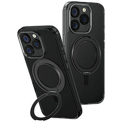 Uniq Swivix 360 fokban forgatható, kihajtható tok iPhone 16 Próhoz - fekete