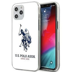 US Polo USHCP12LTPUHRWH iPhone 12 Pro Max 6,7" biały/fehér fényes nagy logó
