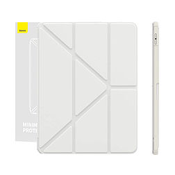 Védőtok Baseus Minimalist iPad Air 4/5 10,9 hüvelykes, fehér készülékhez (P40112502211-01)