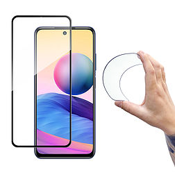 Wozinsky Full Cover Flexi Nano Glass Hybrid képernyővédő fólia kerettel Xiaomi Redmi Note 10 5G fekete