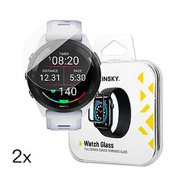 Wozinsky Full Glue edzett üveg Garmin Forerunner 265S 46mm-hez (2 db.)
