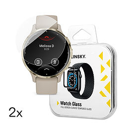 Wozinsky Full Glue edzett üveg Garmin Venu 3S 41mm-hez (2 db.)