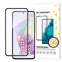 Wozinsky Full Glue edzett üveg Samsung Galaxy A35 készülékhez fekete kerettel