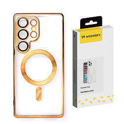 Wozinsky galvanizált Magsafe tok Samsung Galaxy S24 FE-hez, arany