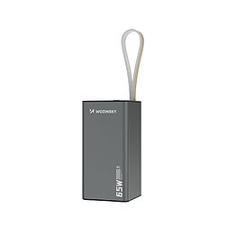 Wozinsky K65+ külső akkumulátor 65W 30000mAh 2x USB-C, 1x USB-A 65W - fekete