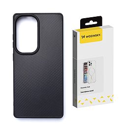 Wozinsky karbonszálas tok MagSafe-fel együtt Samsung Galaxy S25+ készülékhez - fekete
