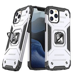 Wozinsky Ring Armor Case Kickstand Tough Rugged Cover iPhone 13 Pro Max ezüst
