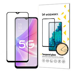 Wozinsky Super Durable, teljes ragasztós edzett üveg teljes képernyős tokkal, tokkal barát Realme Narzo 50 fekete
